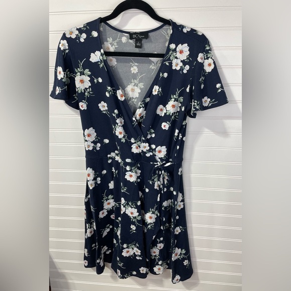 BCX Dresses & Skirts - BCX Blue Floral Dress Large Women’s